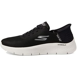 Skechers Go Walk Flex Slip-Ins-Grand Entrance Sneakers voor dames, zwart/wit, 39,5 EU, zwart, wit, 39.5 EU