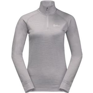 Jack Wolfskin Alpspitze Sweatshirt, voor dames, medium grey heather, maat L