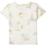 Noppies T-shirt voor baby's, jongens en jongens, baraga, allover print, Whisper White - P198, 50 cm