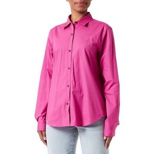 HUGO Dames The Essential Shirt Blouse, Dark Pink652, 38