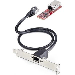 StarTech.com 1-Port 2.5GbE M.2 2280 Netwerkkaart, Multi-Gigabit Ethernet Adapter (2.5G/1G/100M/10M), NBASE-T (802.3bz) NIC, M.2 B+M Key, PCIe Ethernet Kaart, Voor SFF/Desktop PCs