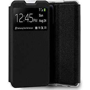 Cool Flip Cover voor Samsung A525 Galaxy A52 / A52 5G / A52s 5G glad zwart