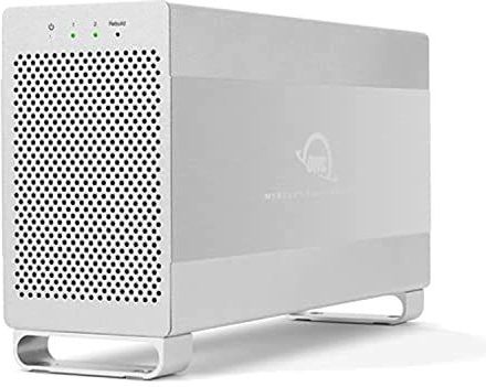 OWC Mercury Elite Pro Dual (0 TB) Dual-Bay RAID USB 3.2 (5 Gb/s) + eSATA externe opslagbehuizing voor 3,5 inch SATA-schijven