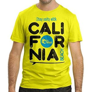 Cressi Heren California T-shirt, Geel, XL