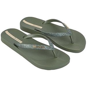 Ipanema Anat Lolita Fem Teenslippers voor dames, groen, glitter, 41/42 EU