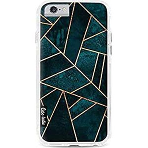 Apple iPhone 6/6S hoes, schokdempende randen beschermen de telefoon tegen schokken. Een krasbestendige hoes voor de Apple iPhone 6/6S - Deep Teal Stone - CASETASTIC