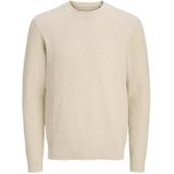 Jack & Jones - Jprblubarkley Knit Crew Neck - Trui - Zand