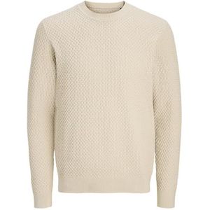 Jack & Jones - Jprblubarkley Knit Crew Neck - Trui - Zand
