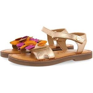 GIOSEPPO Blyes lederen sandalen voor meisjes, roze goud, ornamenten, roségoud, 27 EU