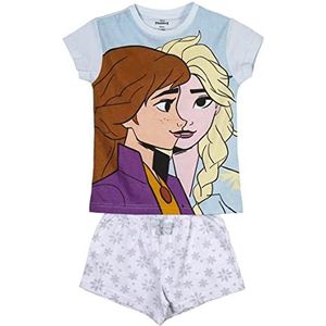 CERDÁ LIFE'S LITTLE MOMENTS IJskoningin 2 voor meisjes, katoen, 100% uit 2 delen (pyjamabroek + bovenstuk), officiële licentie van Disney, lichtblauw, normaal