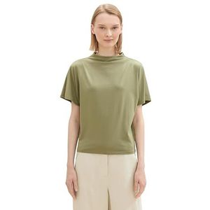 TOM TAILOR Denim T-shirt voor dames, 18938 - Greyish Green, L