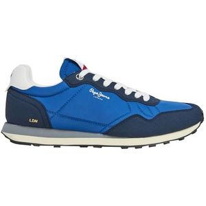 Pepe Jeans Heren Natch Basic M Sneaker, Blauw (Union Blue), 6 UK, Blue Union Blauw, 6 UK