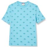 Scotch & Soda Mini AOP T-shirt voor heren, Blue Lagoon 3558, M