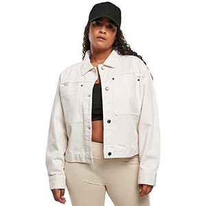 Urban Classics werkjas boxy voor dames, Wit, XL