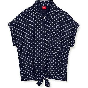 s.Oliver Meisjesblouse, Dark Blue Aop, M