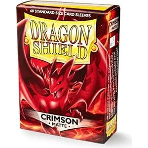 Arcane Tinmen ApS ART11221 Sleeves: Dragon Shield Matte Crimson (Red) (60) Card Game, One size