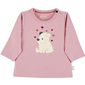 Sterntaler Babymeisjes lange mouwen ijsbeer Elia shirt, roze, 74 cm