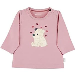 Sterntaler Babymeisjes lange mouwen ijsbeer Elia shirt, roze, 56 cm
