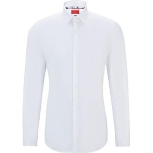 HUGO Koey Heren T-shirt, Open White199, maat 48, wit (Open White199), 46