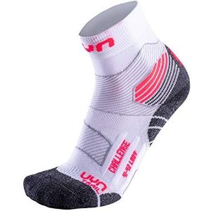 UYN Dames Sok Run Trail Challenge Sok, White/Coral Fluo, 35/36, S100075