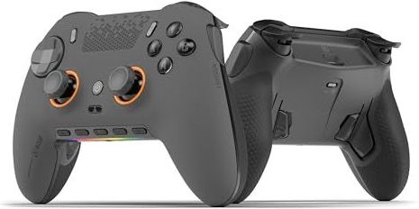 SCUF ENVISION PRO Draadloze V1 (2023) pc-gamingcontroller - Vijf verwijderbare G-toetsen - Verwijderbare achterkant - Directe triggers - Compatibel met iCUE - Staalgrijs