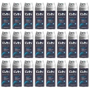 EVIN Homme 24 luchtverfrissers, zwarte peper en vetiverbladeren, levensduur 24 uur, 150 ml