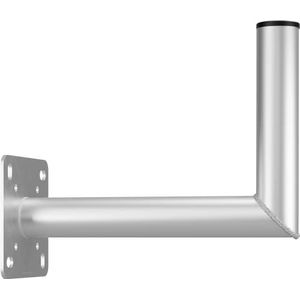 goobay Sat wandhouder met boring voor balkonhouder / houder voor satellietschotel tot max. 85 cm / masthouder / hoekhouder / wandsteun / antennehouder met 350 mm wandafstand 60503