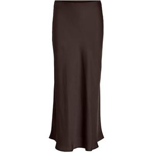 Vila Maxirok voor dames, hoge taille, Coffee Bean, 42