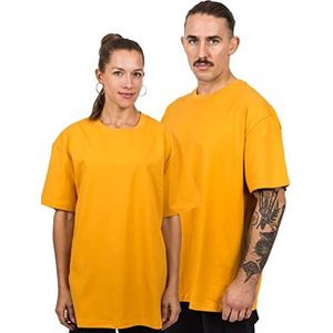 Blackskies Oversized Basic Short Sleeve T-shirt | Streetwear Luxe Lange Mouwen Thee Honkbalpetten Heren Dames Longshirt Essential Style - Kastanjebruin - Groot