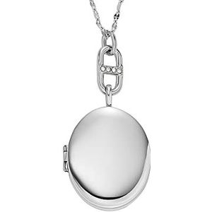 Fossil Ketting voor Vrouwen Locket Collection Roestvrij Staal Ketting, Lengte: 400mm+50mm, JF04427040