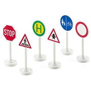siku 0857, Road Sign Set, 6 pieces, Plastic, Multicolour, Easy inclusion in siku toy worlds