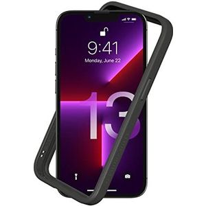 RhinoShield Bumperhoes compatibel met [iPhone 13/13 Pro] | CrashGuard NX - Schokabsorberende, slanke beschermhoes met valbescherming van 3,5 m/11 ft - grafiet