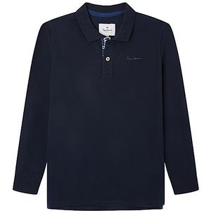 Pepe Jeans Thor Ls Poloshirt voor jongens, Blauw (Dulwich), 12 Jaren