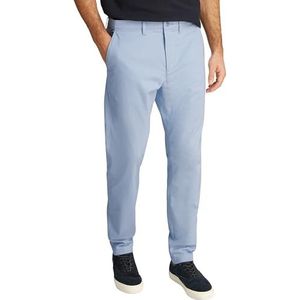 Tommy Hilfiger Chino's voor heren met taps toelopende pasvorm, Blauw (Breezy Blue), 28W x 28L