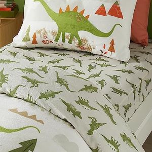 Bedlam - Dino - 25cm Hoeslaken - Eenpersoonsbed in Groen