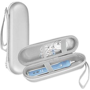 ProCase Reiskoffer voor Oral-B Philips Elektrische Tandenborstel, Houder voor Harde Draagtas â€“Zilver
