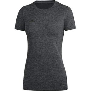 JAKO Dames T-shirts T-Shirt Premium Basics, marine gemêleerd, 44, 6129