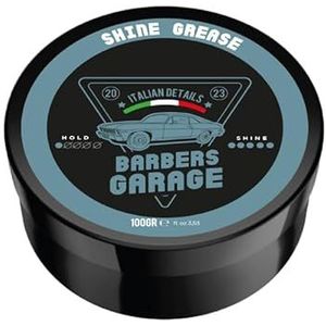 Barbers Garage Old-School Haarpomade (100 g) - Italiaanse details - voor textuur en glans, tegen kroes, vintage look, hoogglanzende, betrouwbare grip