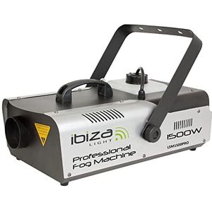 Ibiza - LSM1500PRO - Professionele 1500W rookmachine programmeerbaar met DMX en afstandsbediening - Zwart