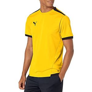 PUMA Heren Jerseyteamliga 'camiseta Teamliga T-Shirt, Cyber Yellow-Puma Zwart, XL