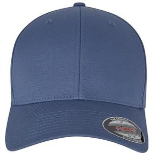 Flexfit Unisex Suede Leather Snapback Baseballcap voor mannen en vrouwen in 2 kleuren, eenheidsmaat, China blue, L/XL