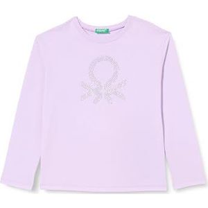 United Colors of Benetton T-shirt voor meisjes en meisjes, Paars, 150