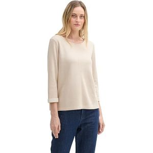 TOM TAILOR Sweatshirt voor dames, 25955 - Dusty Beige Melange, L