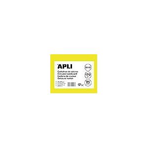 APLI 14278 - Fluorescerend geel karton 50 x 65 cm 170 g 25 vel