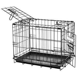 Precision Pet Products Provalue Wire Hondenbench met twee deuren, 45 cm, voor huisdieren tot 15 pond, met 5-punts vergrendelingssysteem