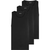 Calvin Klein Tanktop voor heren met ronde hals, verpakking van 3 stuks, zwart (zwart, zwart, zwart), XS