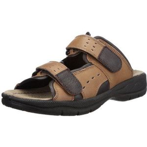 Jomos heren activa 9 slippers, braun capucino choco, 46 EU Breed