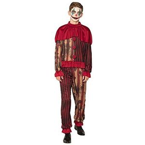 Boland 79194 - kinderkostuum middernacht-clown, jumpsuit en kraag, overall, pak voor tieners, jongens, horror, clown, psycho, Halloween, carnaval, themafeest