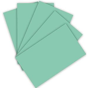 folia 6325 gekleurd papier 130 g/m², gekleurd tekenpapier in mint, DIN A3, 50 vellen, als basis voor talrijke knutselwerkzaamheden.