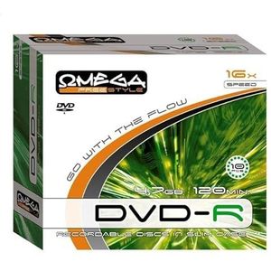 DVD-R 4,7 GB, 16 x slanke behuizing, 10 stuks, ideaal voor het opnemen van gegevens, videoopslag en back-ups.